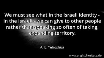 Englisches Zitat von A. B. Yehoshua als Bild