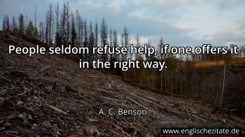 Englisches Zitat von A. C. Benson als Bild
