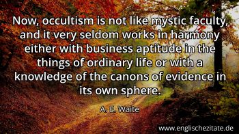 Englisches Zitat von A. E. Waite als Bild