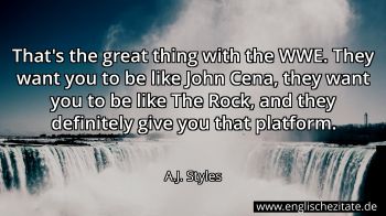 Englisches Zitat von A.J. Styles als Bild