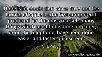 Englisches Zitat von A. N. Wilson als Bild