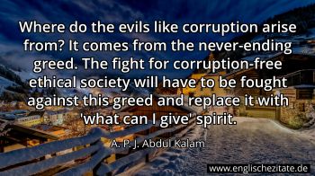 Englisches Zitat von A. P. J. Abdul Kalam als Bild