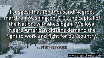 Englisches Zitat von A. Philip Randolph als Bild