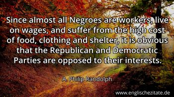 Englisches Zitat von A. Philip Randolph als Bild