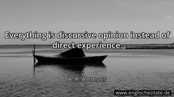 Englisches Zitat von A. R. Ammons als Bild