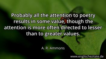 Englisches Zitat von A. R. Ammons als Bild