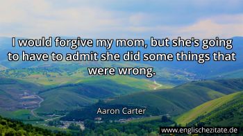 Englisches Zitat von Aaron Carter als Bild