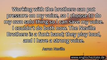 Englisches Zitat von Aaron Neville als Bild