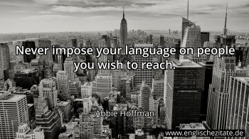 Englisches Zitat von Abbie Hoffman als Bild