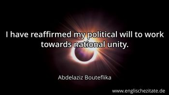 Englisches Zitat von Abdelaziz Bouteflika als Bild