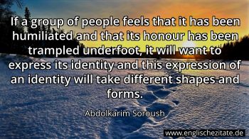 Englisches Zitat von Abdolkarim Soroush als Bild