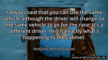 Englisches Zitat von Abdullah Ahmad Badawi als Bild