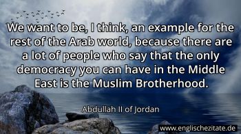 Englisches Zitat von Abdullah II of Jordan als Bild