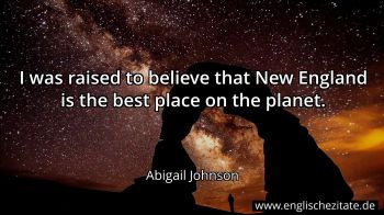 Englisches Zitat von Abigail Johnson als Bild