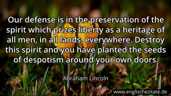 Englisches Zitat von Abraham Lincoln als Bild