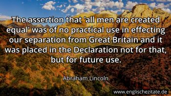 Englisches Zitat von Abraham Lincoln als Bild