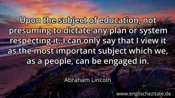 Englisches Zitat von Abraham Lincoln als Bild