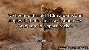 Englisches Zitat von Adam Ant als Bild