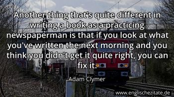 Englisches Zitat von Adam Clymer als Bild