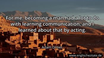 Englisches Zitat von Adam Driver als Bild