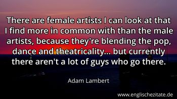 Englisches Zitat von Adam Lambert als Bild