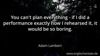 Englisches Zitat von Adam Lambert als Bild
