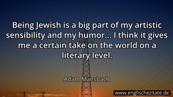 Englisches Zitat von Adam Mansbach als Bild