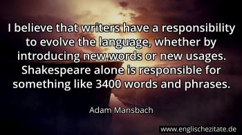 Englisches Zitat von Adam Mansbach als Bild