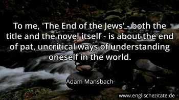 Englisches Zitat von Adam Mansbach als Bild