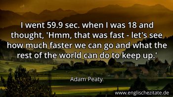 Englisches Zitat von Adam Peaty als Bild