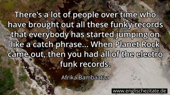 Englisches Zitat von Afrika Bambaataa als Bild