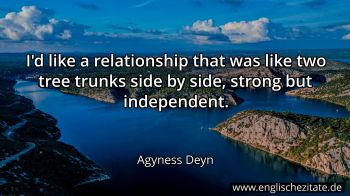 Englisches Zitat von Agyness Deyn als Bild