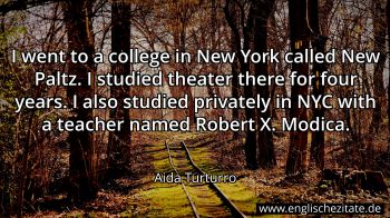 Englisches Zitat von Aida Turturro als Bild