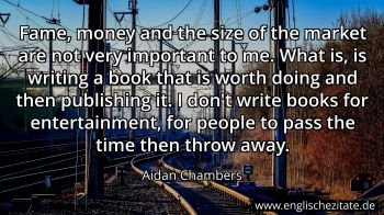 Englisches Zitat von Aidan Chambers als Bild