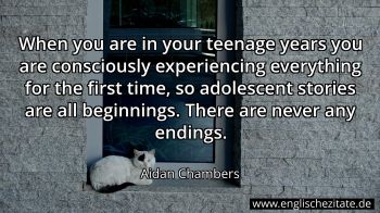 Englisches Zitat von Aidan Chambers als Bild