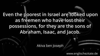 Englisches Zitat von Akiva ben Joseph als Bild