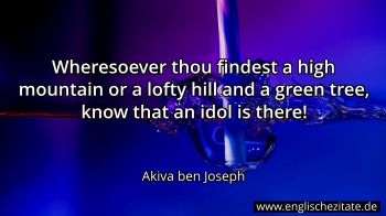 Englisches Zitat von Akiva ben Joseph als Bild