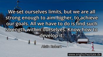 Englisches Zitat von Alain Robert als Bild