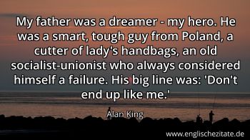 Englisches Zitat von Alan King als Bild