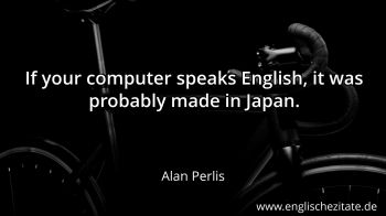 Englisches Zitat von Alan Perlis als Bild
