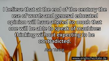 Englisches Zitat von Alan Turing als Bild