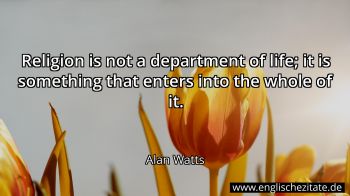 Englisches Zitat von Alan Watts als Bild