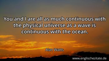 Englisches Zitat von Alan Watts als Bild