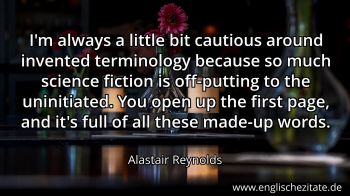 Englisches Zitat von Alastair Reynolds als Bild