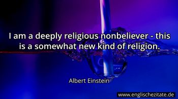 Englisches Zitat von Albert Einstein als Bild