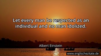 Englisches Zitat von Albert Einstein als Bild