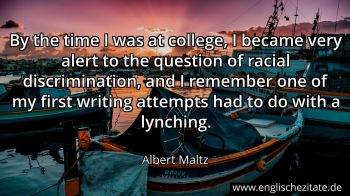 Englisches Zitat von Albert Maltz als Bild