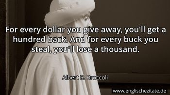 Englisches Zitat von Albert R. Broccoli als Bild