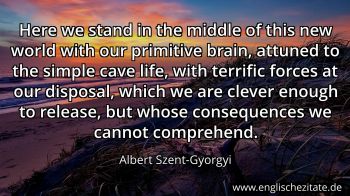 Englisches Zitat von Albert Szent-Gyorgyi als Bild