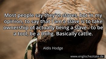 Englisches Zitat von Aldis Hodge als Bild
